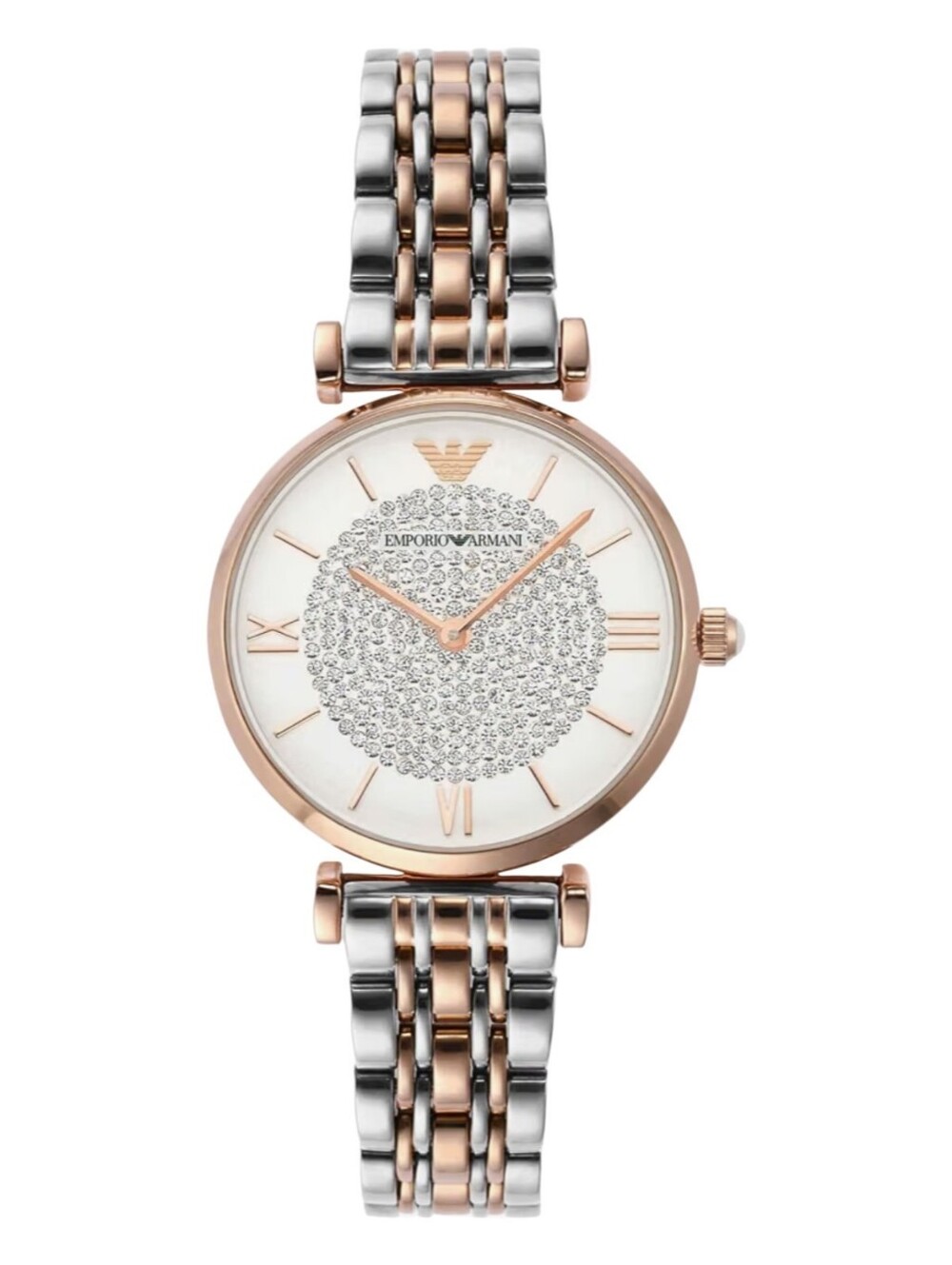 Emporio Armani Women's Two-Hand Stainless Steel Watch (Model: AR11445), Silver G
